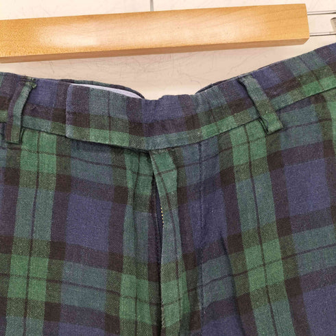 ポロラルフローレン POLO RALPH LAUREN slim fit ブラックウォッチ リネン ショーツ メンズ 32inch