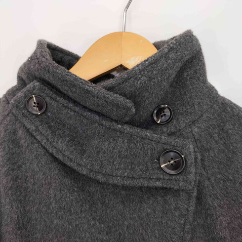 ルエレ Louere 2way ハイネック ウールライク ウエストシェイプ フレアコート レディース JPN:M