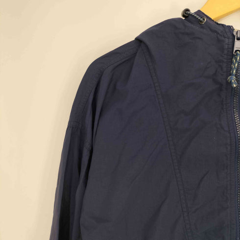 コロンビア Columbia 90S ロゴ刺繍 ナイロン フーデッド アノラック パーカー メンズ import:M