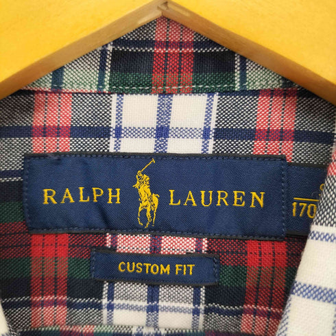 ラルフローレン RALPH LAUREN custom fit チェック BDシャツ メンズ import:S