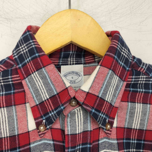 ブルックスブラザーズ BROOKS BROTHERS 346 チェック コットン ネルシャツ メンズ import:S