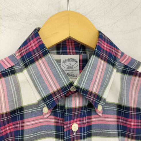 ブルックスブラザーズ BROOKS BROTHERS 346 チェック BDシャツ メンズ import:S