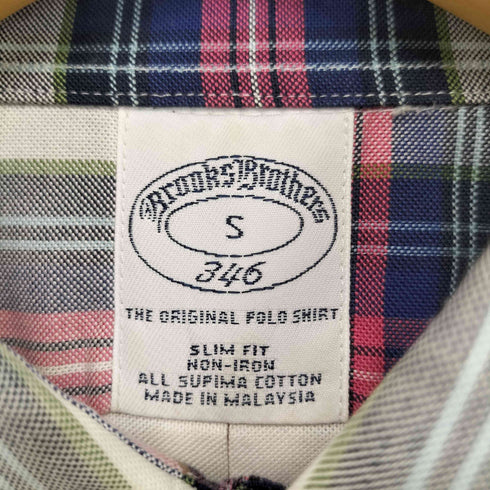 ブルックスブラザーズ BROOKS BROTHERS 346 チェック BDシャツ メンズ import:S
