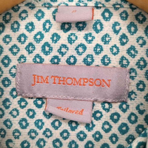 ジムトンプソン JIM THOMPSON シルク 両胸フラップ レギュラーカラーシャツ メンズ import:S