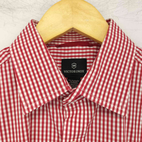 ビクトリノックス VICTORINOX コットンナイロン ギンガムチェック レギュラーカラーシャツ メンズ import:S