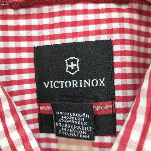 ビクトリノックス VICTORINOX コットンナイロン ギンガムチェック レギュラーカラーシャツ メンズ import:S