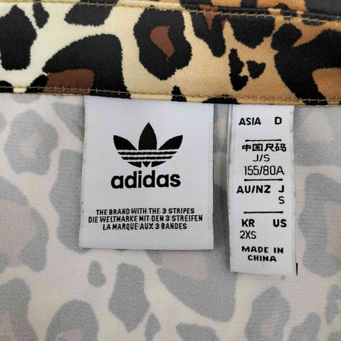 アディダスオリジナルス adidas Originals レオパード柄 サテンボタンシャツ レディース S