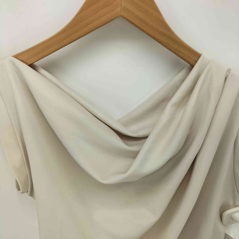 ローレン louren アシンメトリー ショルダー タック ドレープ トップス レディース