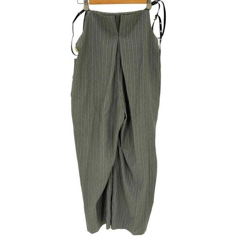 ARULLE アリュー herringbone suspender wide pants ヘリボーン サスペンダー ワイドパンツ レディース M