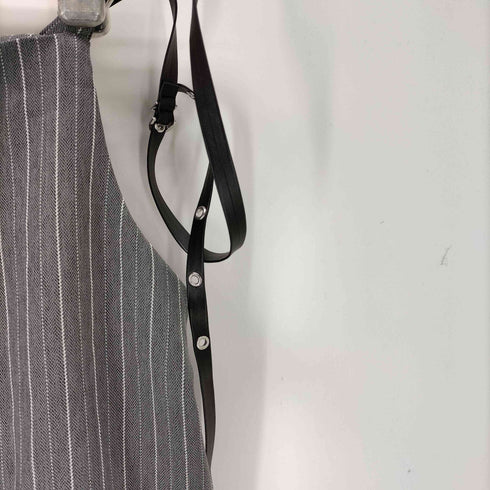 ARULLE アリュー herringbone suspender wide pants ヘリボーン サスペンダー ワイドパンツ レディース M