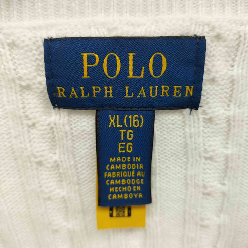 ポロラルフローレン POLO RALPH LAUREN ケーブルニット カーディガン レディース XL