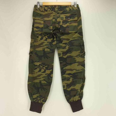 アルファインダストリーズ ALPHA INDUSTRIES ウッドランドカモ リップストップ カーゴパンツ レディース JPN:M