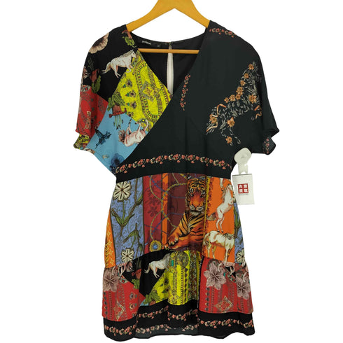 デシグアル Desigual 総柄 S/S ワンピース レディース 36