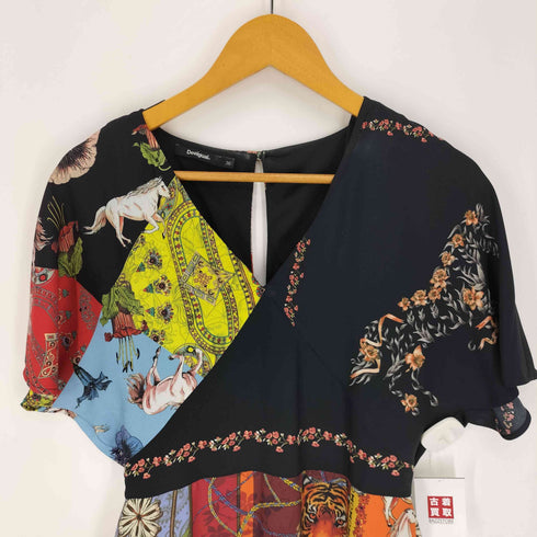 デシグアル Desigual 総柄 S/S ワンピース レディース 36