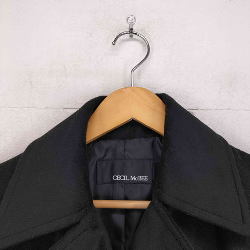 セシルマクビー CECIL McBEE ダブル プレスト ベルテッド コート レディース JPN:M