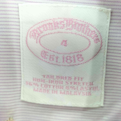 ブルックスブラザーズ BROOKS BROTHERS TAILORED FIT NON-IRON STRETCH テイラードフィット ノンアイロン ストレッチ ブロードシャツ ドレス レディース US:4