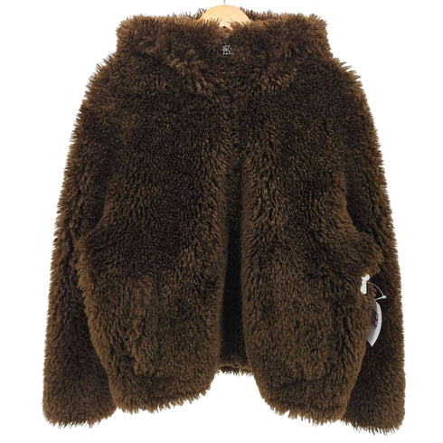 ザラ ZARA フード付き フェイクファー ダブルジップ ジャケット メンズ import:L