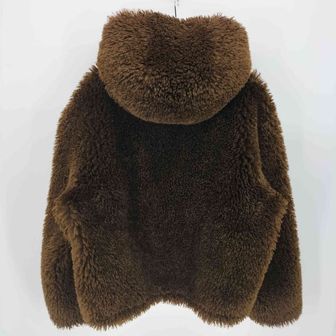 ザラ ZARA フード付き フェイクファー ダブルジップ ジャケット メンズ import:L