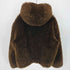 ザラ ZARA フード付き フェイクファー ダブルジップ ジャケット メンズ import:L