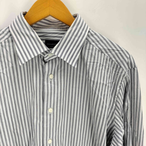 エルメネジルドゼニア Ermenegildo Zegna ストライプ 長袖シャツ メンズ M