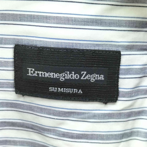エルメネジルドゼニア Ermenegildo Zegna ストライプ 長袖シャツ メンズ M