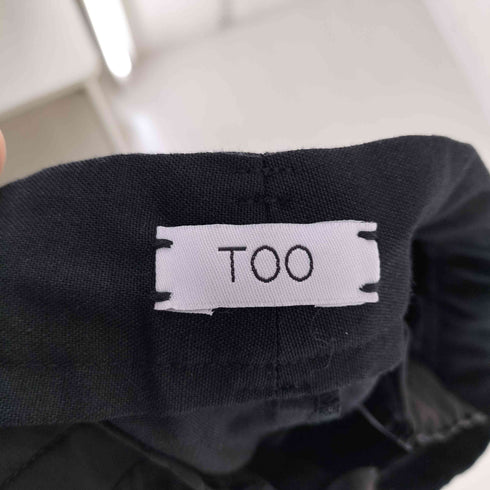 TOO トゥー レーヨン シルク 1タック スラックス パンツ レディース