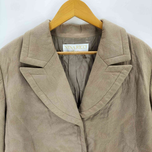 ニナリッチ NINA RICCI ショールカラー チェスター コート レディース
