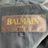 バルマンパリ BALMAIN PARIS シープレザー パワーショルダー 2B テーラードジャケット メンズ 5L