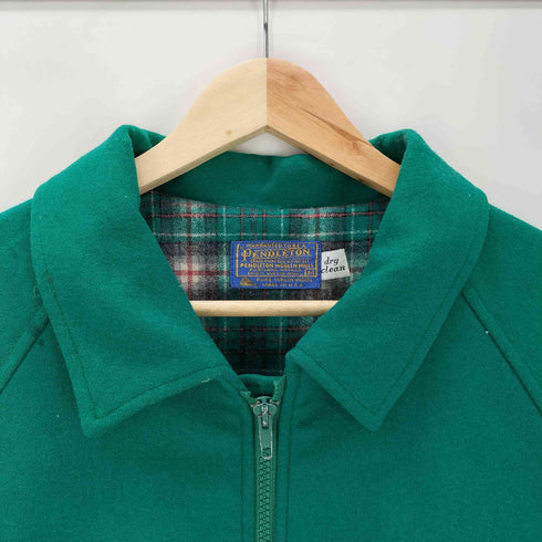 ペンドルトン PENDLETON 70-80S USA製 裏地 チェック ウール ジップアップ ブルゾン ジャケット IDEAL ジップ メンズ import:M