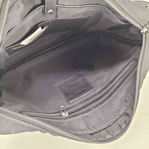 コーチ COACH ファイネスト ツイル ファブリック レザートリミング 2WAY ショルダーバッグ メンズ