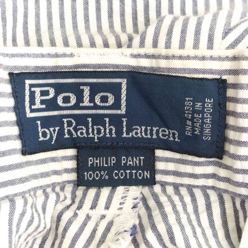 ポロバイラルフローレン Polo by RALPH LAUREN 90s~00s ストライプ シアサッカー PHILIP PANTS フィリップパンツ メンズ 34/34