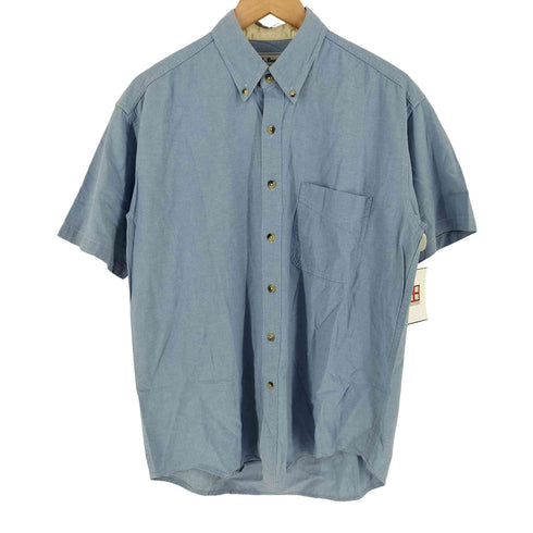 エルエルビーン L.L.Bean 90S カナダ製 コットン100 半袖 ボタンダウンシャツ メンズ M