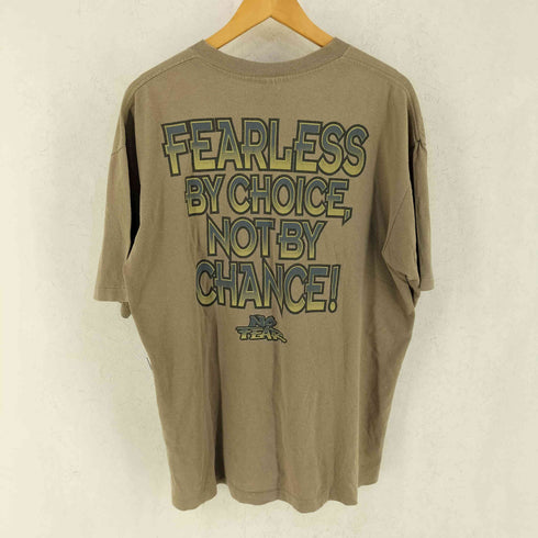 ノーフィアー NO FEAR 90S USA製 半袖 コットン バックプリント Tシャツ メンズ L