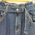 ザラ ZARA ベルト付 バギー ワイド デニム レディース EUR:36