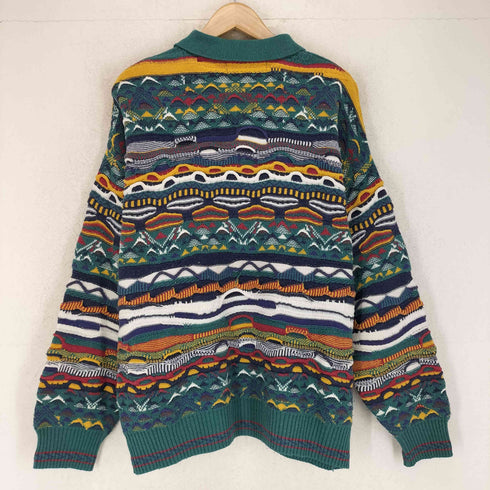 FLORENCE TRICOT 3Dニット ハーフボタンセーター メンズ import:M