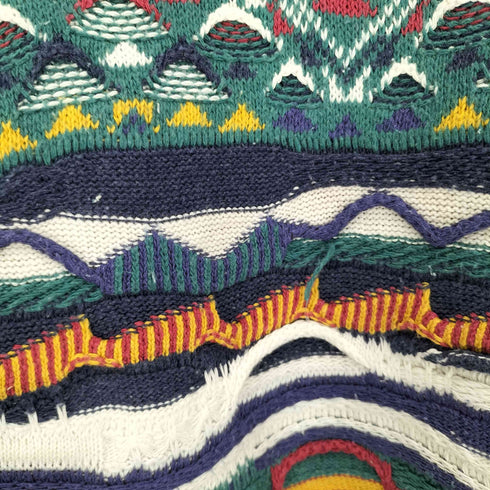 FLORENCE TRICOT 3Dニット ハーフボタンセーター メンズ import:M