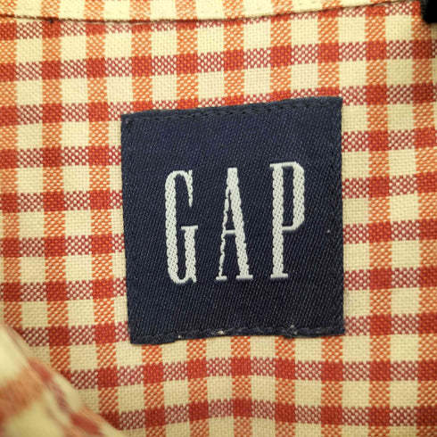 ギャップ Gap OLD CLASSIC OXFORD ボタンダウン チェックシャツ メンズ import:M