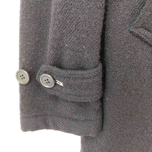コムデギャルソンオムドゥ COMME des GARCONS HOMME DEUX AD2014 製品染め ボタンデザインピーコート メンズ JPN:S