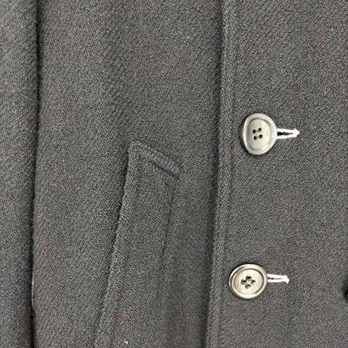 コムデギャルソンオムドゥ COMME des GARCONS HOMME DEUX AD2014 製品染め ボタンデザインピーコート メンズ JPN:S