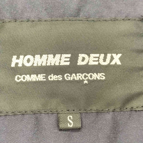 コムデギャルソンオムドゥ COMME des GARCONS HOMME DEUX AD2014 製品染め ボタンデザインピーコート メンズ JPN:S