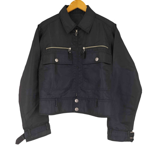 ミッシェルクラン MICHEL KLEIN 00S ジップデザイン ナイロンシャツジャケット メンズ JPN:48