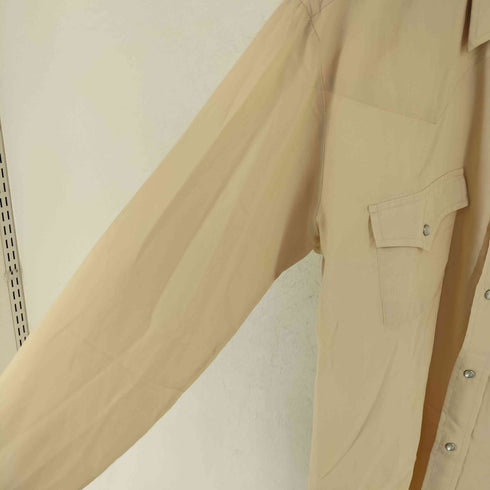 BAR B 70s WESTERN WEAR 襟芯 長袖 ウエスタンシャツ メンズ L