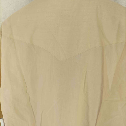 BAR B 70s WESTERN WEAR 襟芯 長袖 ウエスタンシャツ メンズ L