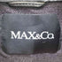 マックスアンドコー MAX&CO. MADE IN ITALY Lamb Leather イタリア製 ラッフル デザイン 羊革 ラムレザー シングル クロップド ライダース ジャケット 短丈 ブラック Y2K レディース EUR:40