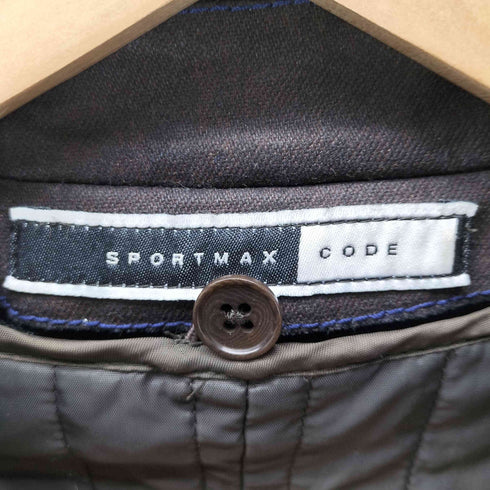 スポーツマックス SPORTMAX by Max Mara MADE IN ITALY イタリア製 裏地 キルティング ライナー付き スウィングトップ ブルゾン ジャケット riri ジップ レディース EUR:38