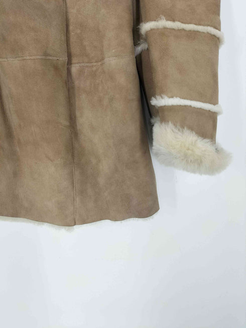 マレーラスポーツ MARELLA SPORT 80-90S OLD MADE IN ITALY Real fur & Lamb leather イタリア製 裏地 リアル ファー 羊革 ラムレザー ムートン コート Y2K レディース
