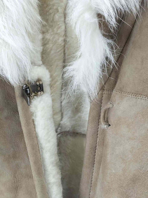 マレーラスポーツ MARELLA SPORT 80-90S OLD MADE IN ITALY Real fur & Lamb leather イタリア製 裏地 リアル ファー 羊革 ラムレザー ムートン コート Y2K レディース