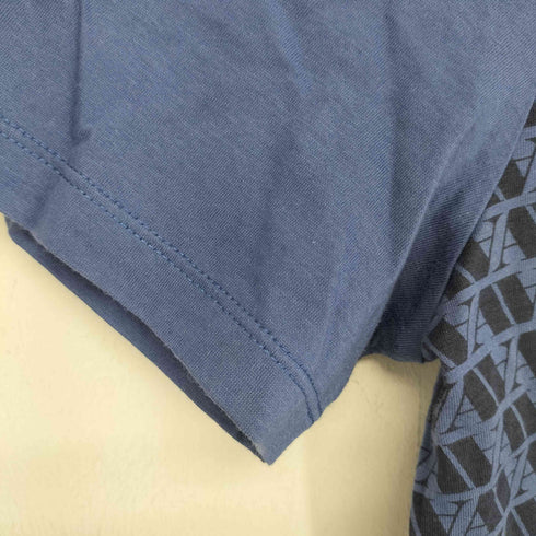 アクアスキュータム AQUASCUTUM 総柄ロゴプリント S/S Tシャツ メンズ import:M