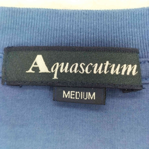 アクアスキュータム AQUASCUTUM 総柄ロゴプリント S/S Tシャツ メンズ import:M