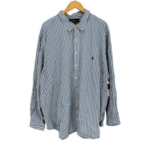 ラルフローレン RALPH LAUREN CLASSIC FIT ストライプ ボタンダウンシャツ メンズ 3XB